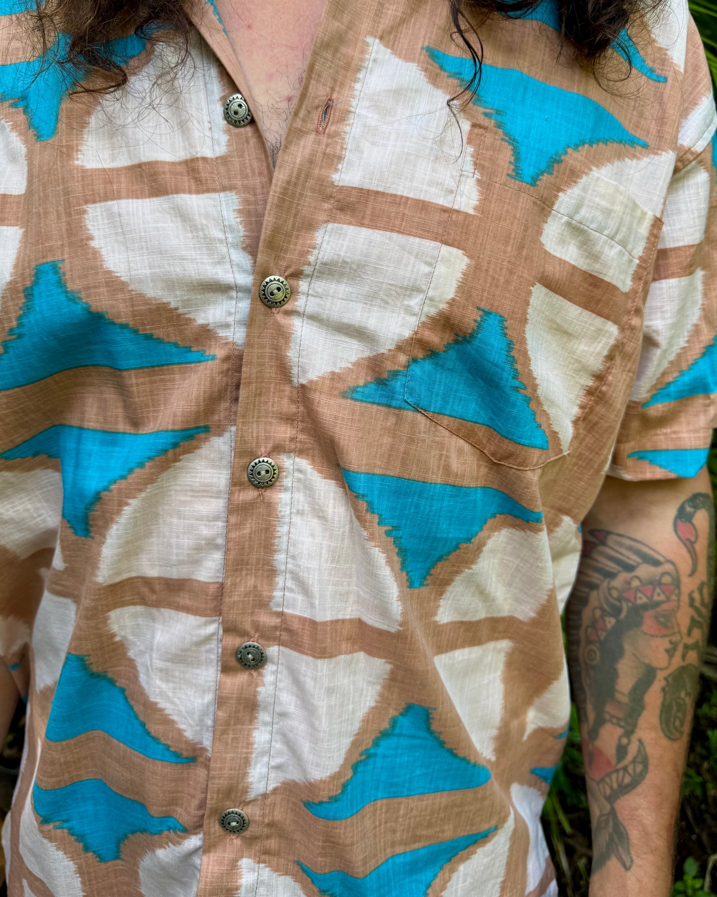 Unisex Button up Shirt Cas Beach