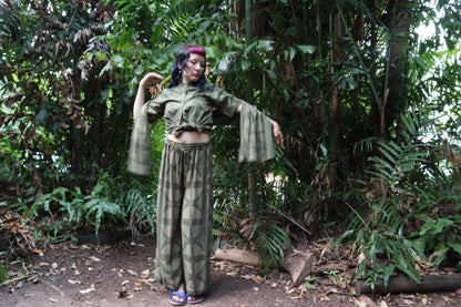 Breezeblock Shawl/ Half Sarong in Urban camo