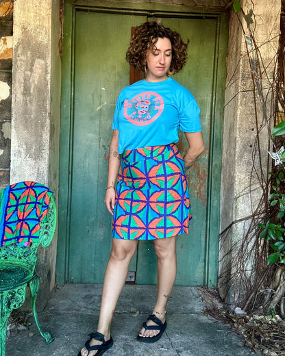 A-Line Skirt: Knee length Jungle Juice