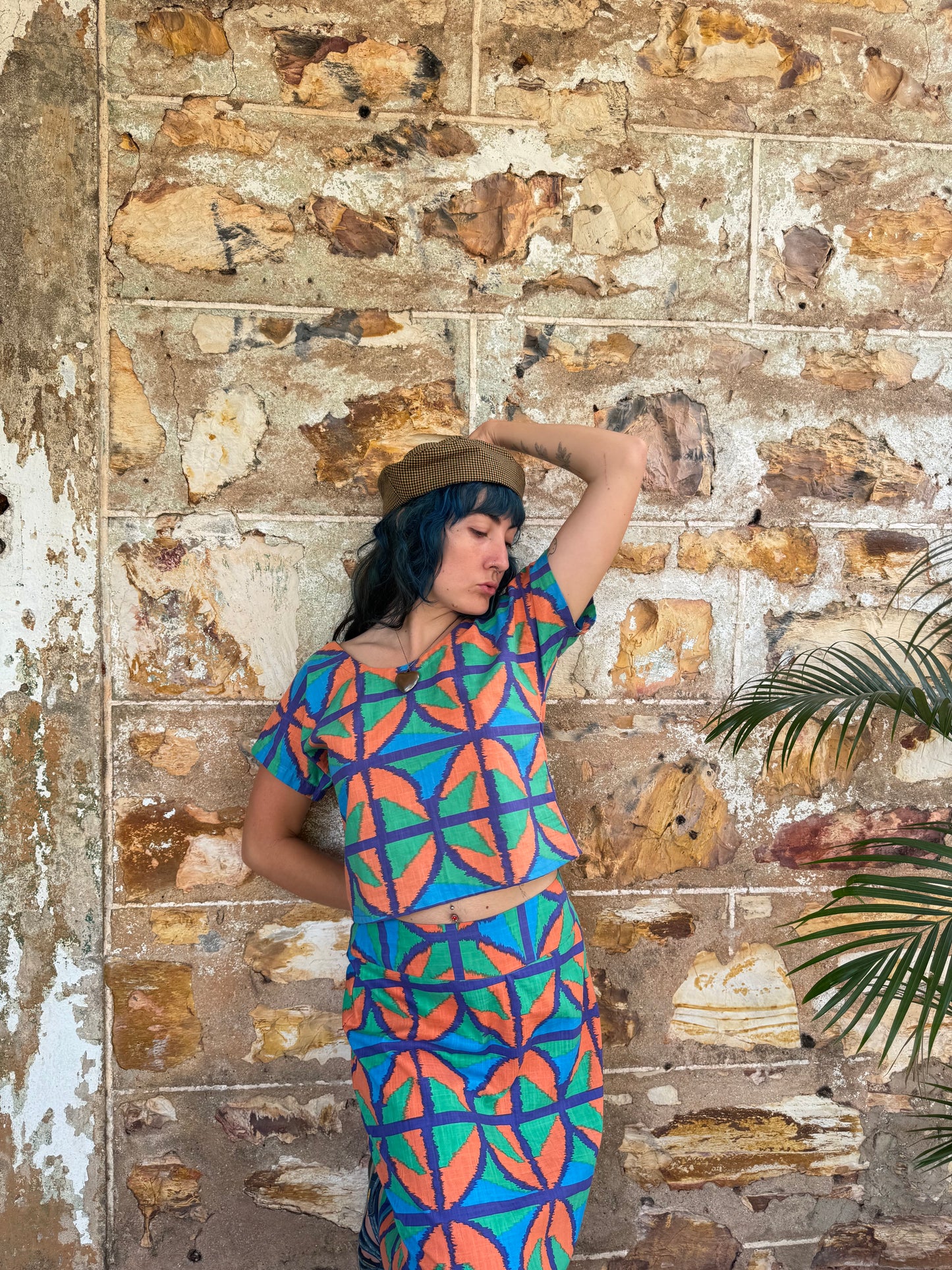 Hang around top in Jungle Juice Shorter length