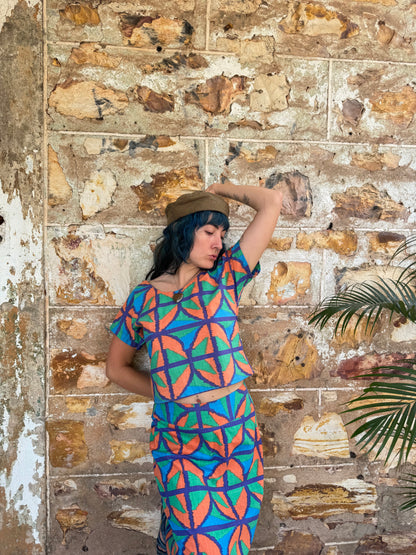 Hang around top in Jungle Juice Shorter length