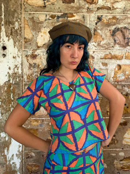 Hang around top in Jungle Juice Shorter length