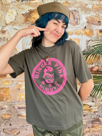 GP (Girl Logo) Unisex Tee in Olive Green