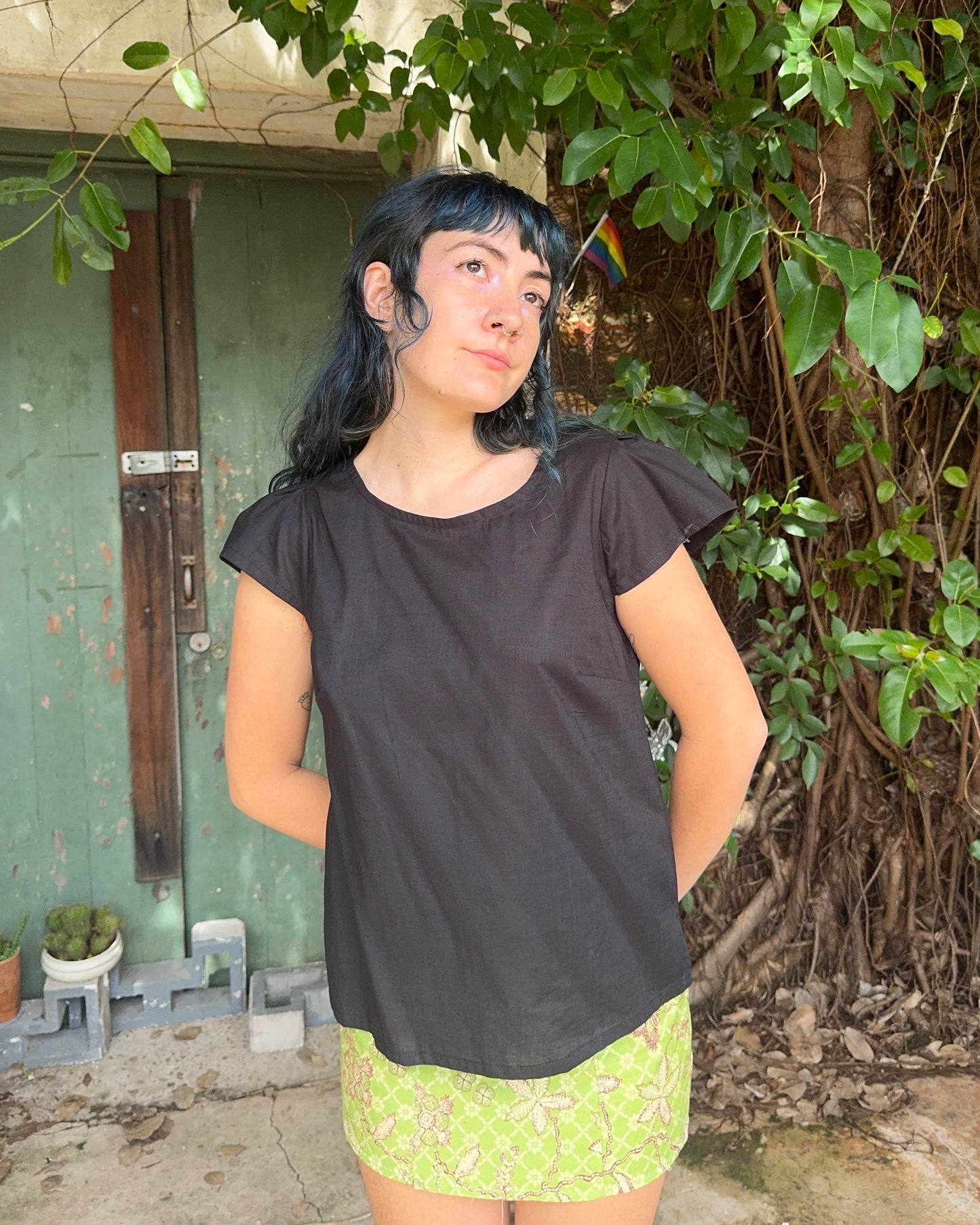 Cotton Courtney Cap Top in Various Colours