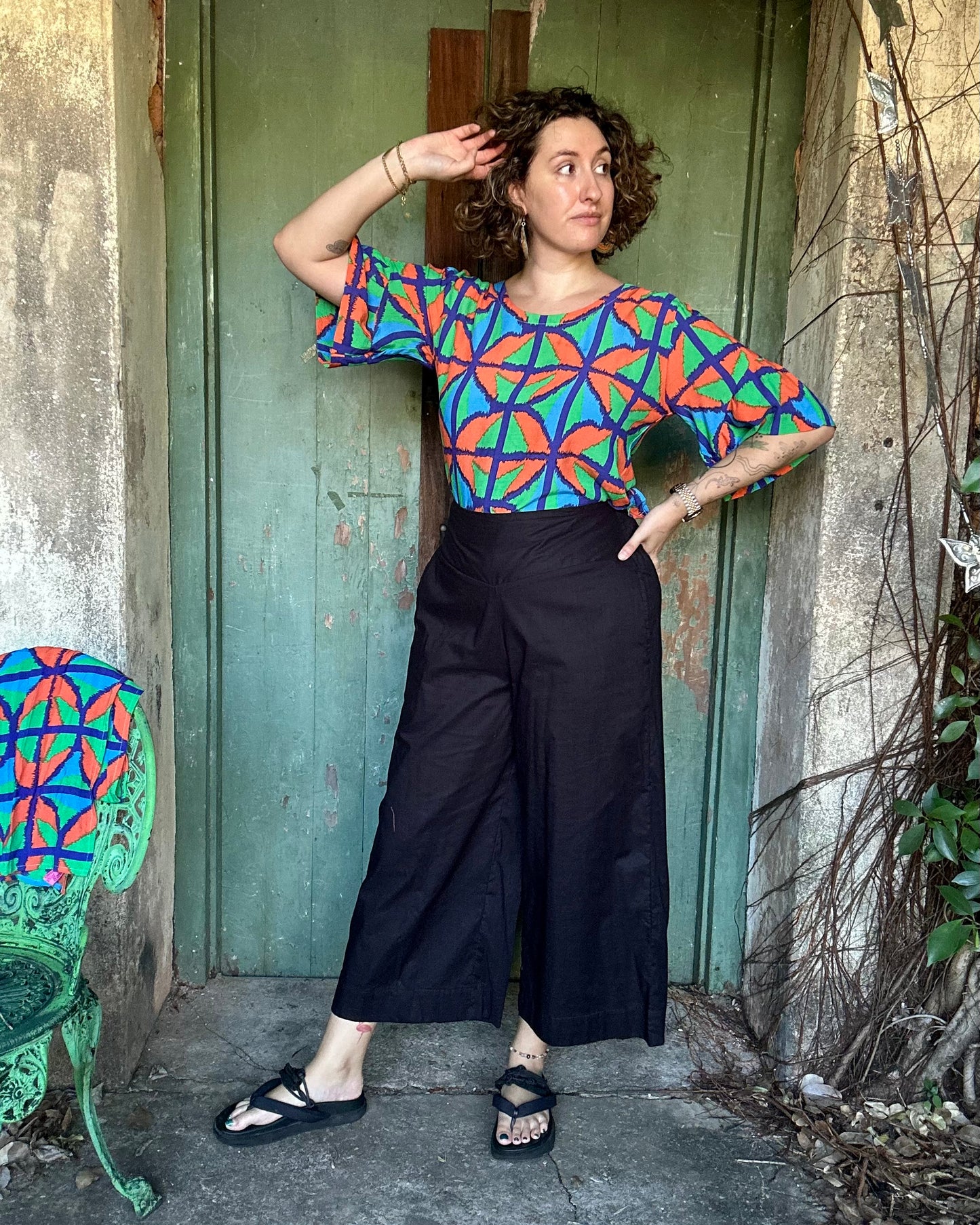 Ruffle top in all Breezeblock Colourways