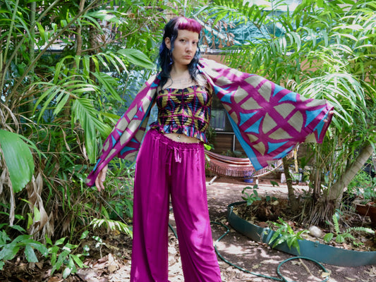 Breezeblock Shawl/ Half Sarong