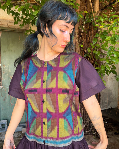 IKat Jester Dress in Eggplant