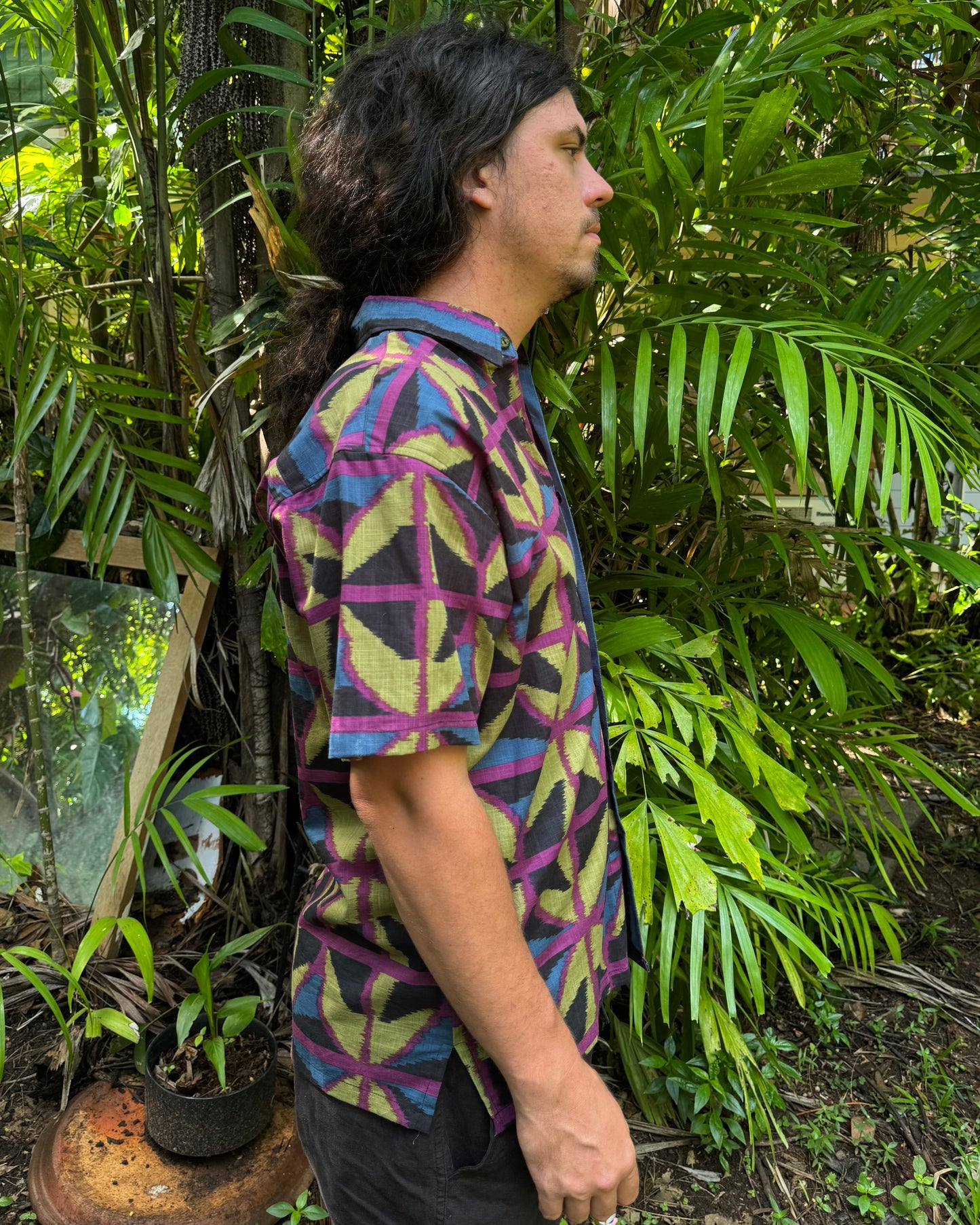 Unisex Button up Shirt Jewel Spider