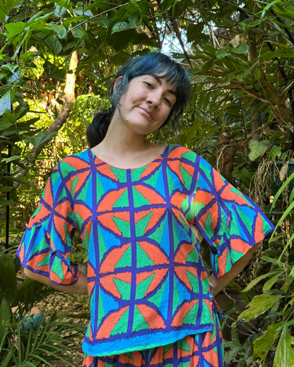Ruffle top in all Breezeblock Colourways