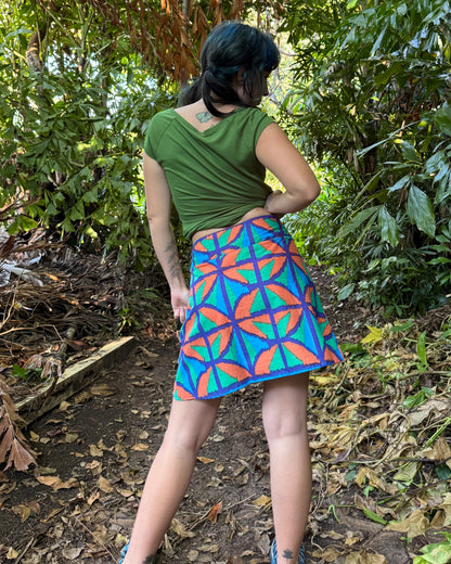 A-Line Skirt: Above Knee length Jungle Juice