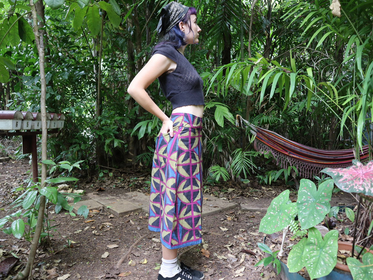 Jewel spider Midi A-line Skirt