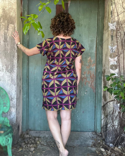 Hang Around Dress in Jewel Spider- Above knee