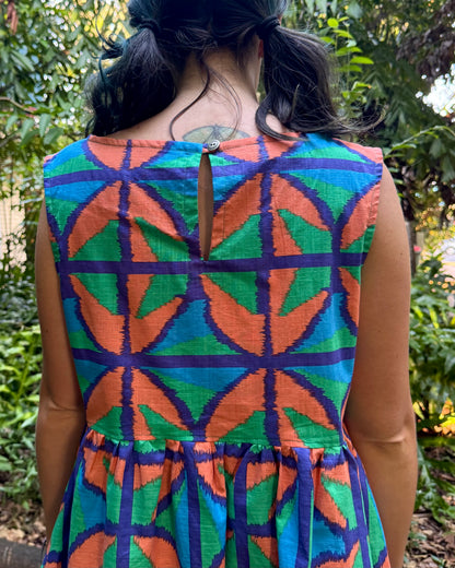 Play dress in Jungle Juice in 2 lengths