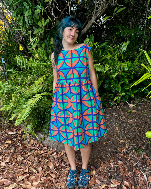 Play dress in Jungle Juice in 2 lengths