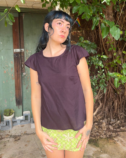 Cotton Courtney Cap Top in Various Colours