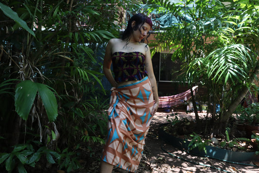 Breezeblock Sarong in Cas beach