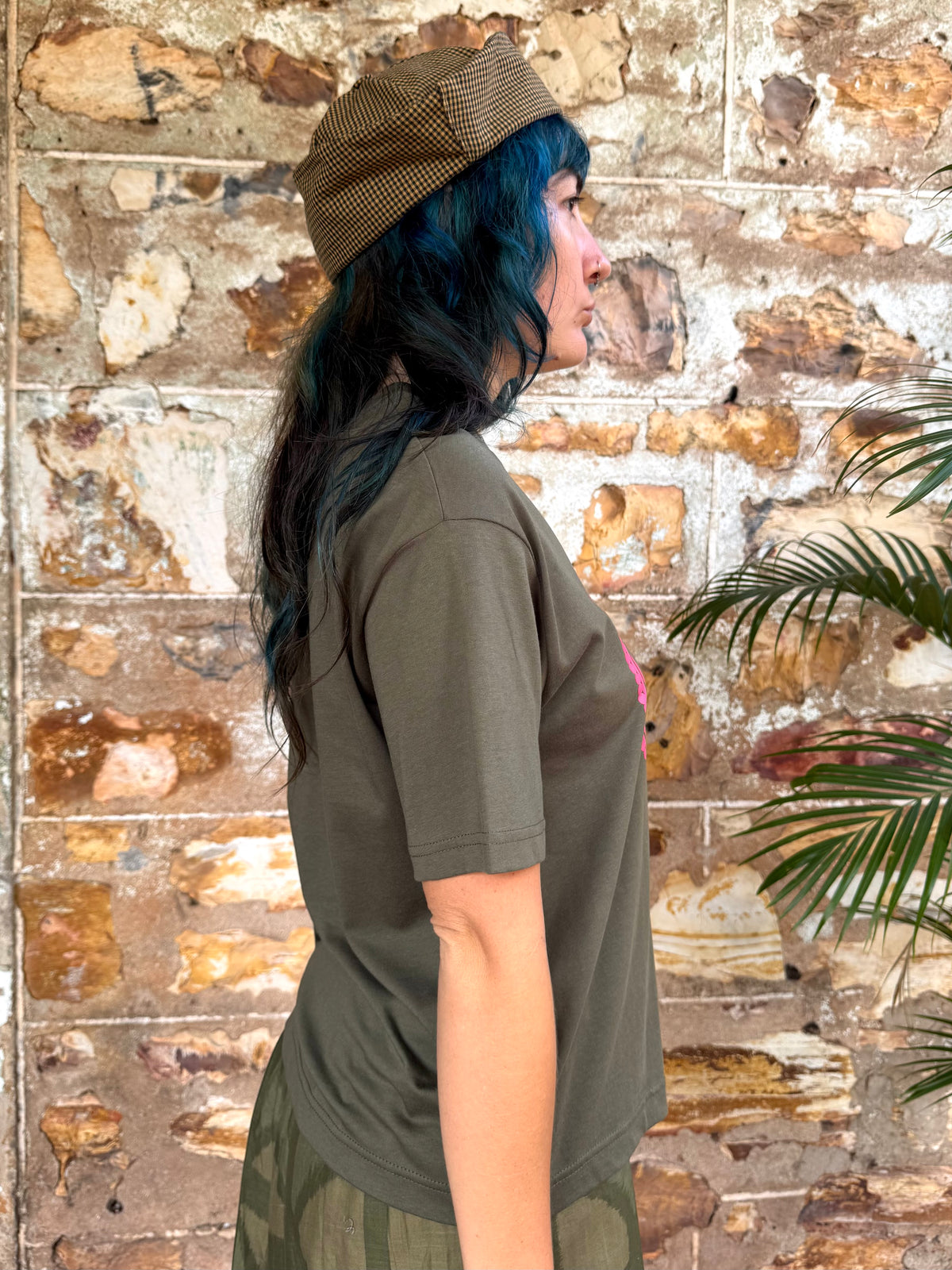 GP (Girl Logo) Unisex Tee in Olive Green
