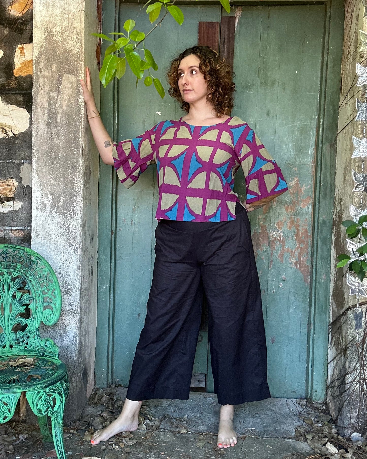 Ruffle top in all Breezeblock Colourways