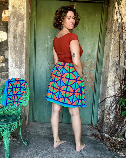 Simple Skirt in Jungle Juice