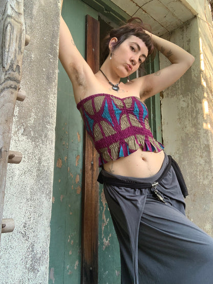 Ruffle Bandeau OG Print