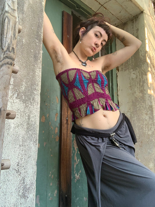 Ruffle Bandeau OG Print