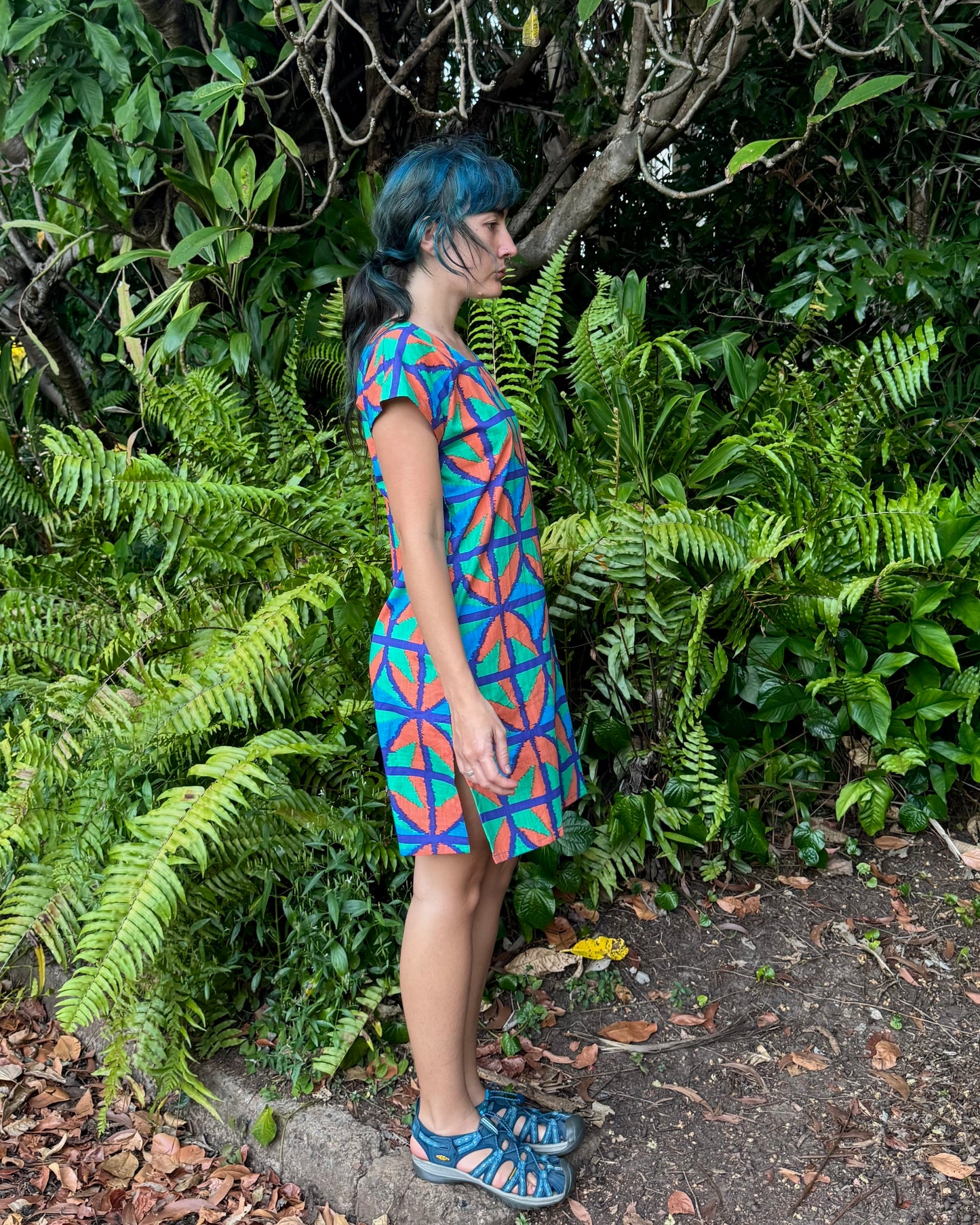Hang Around Dress in Jungle Juice Above knee