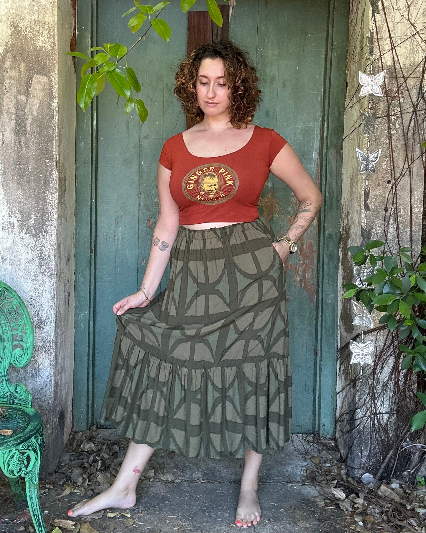 Ruffle Skirt in various Breezeblock Colourways
