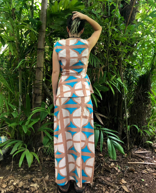 Cas Beach A-line Maxi Skirt