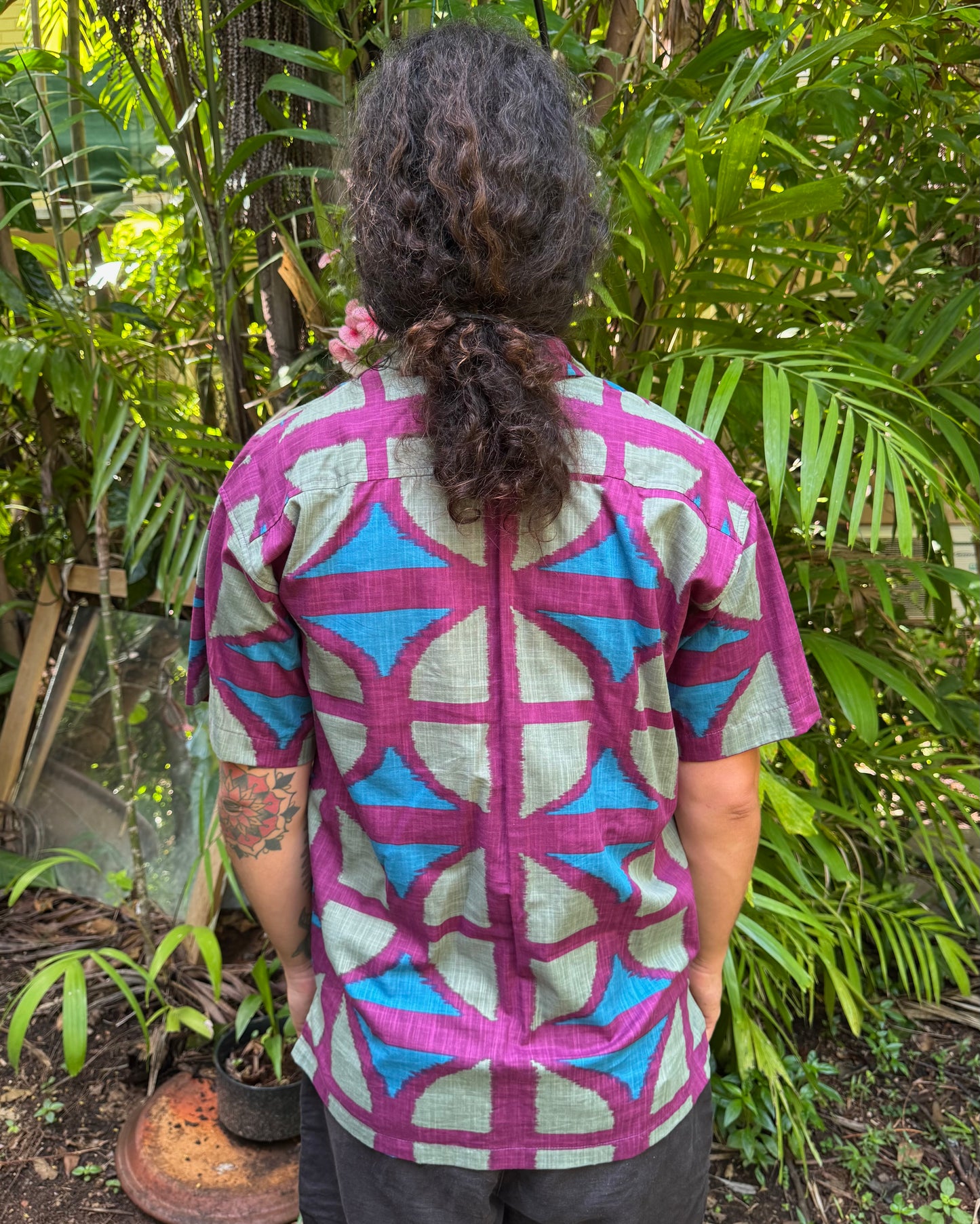 Unisex Button up Shirt Original Breezeblock Print