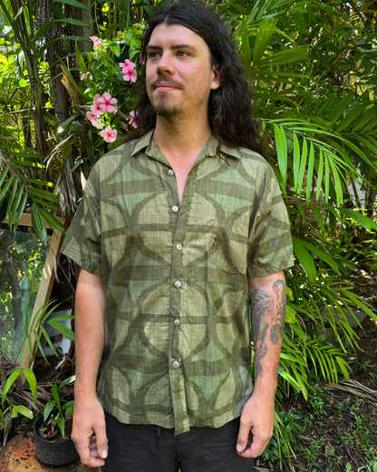 Unisex Button up Shirt Urban Camo