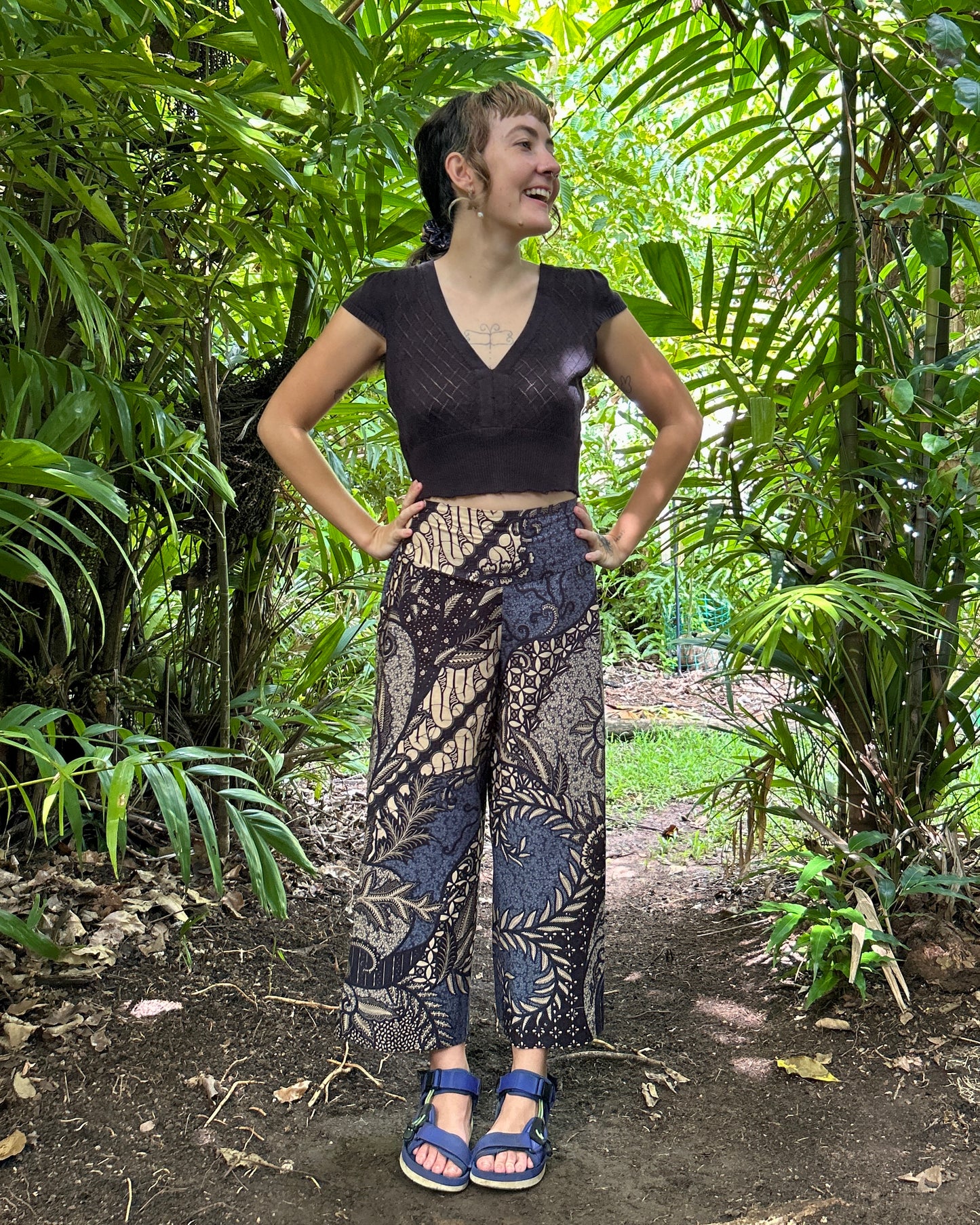 Blue Swirl Batik Passion Pants