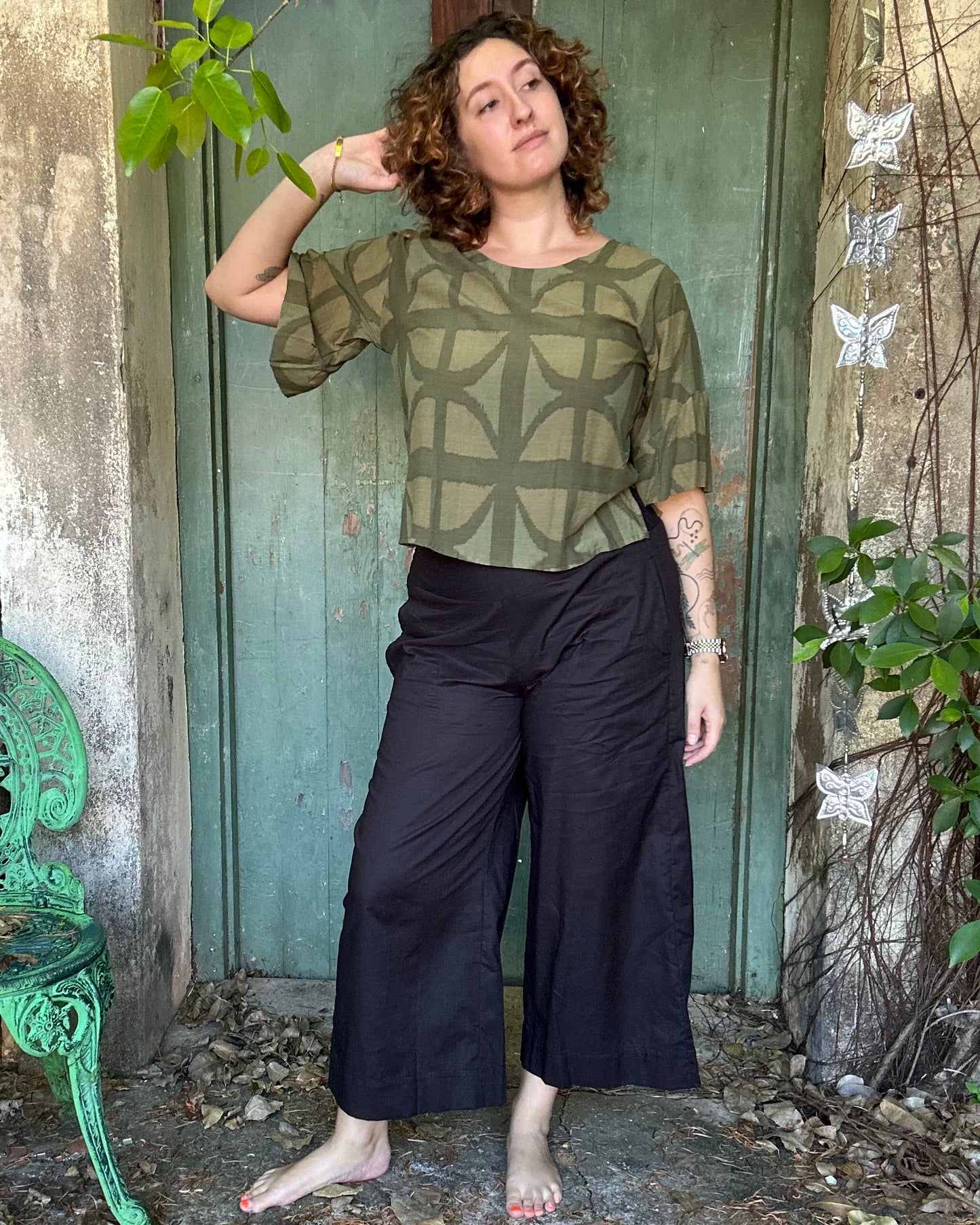 Ruffle top in all Breezeblock Colourways