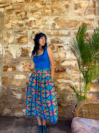 Midi to the MAX Skirt in Jungle Juice