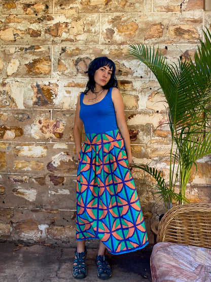 Midi to the MAX Skirt in Jungle Juice