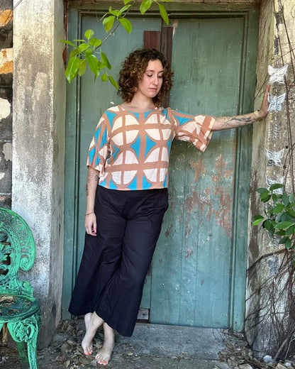 Ruffle top in all Breezeblock Colourways