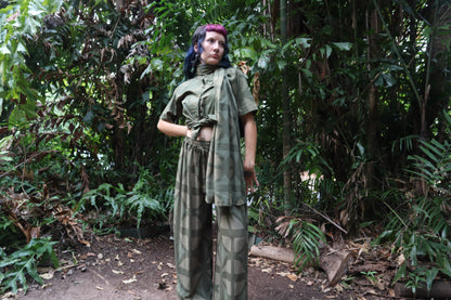 Breezeblock Shawl/ Half Sarong in Urban camo