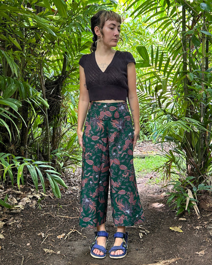 Green batik Passion Pants