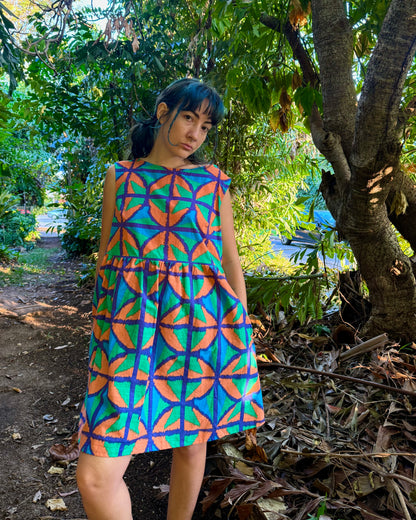 Play dress in Jungle Juice in 2 lengths