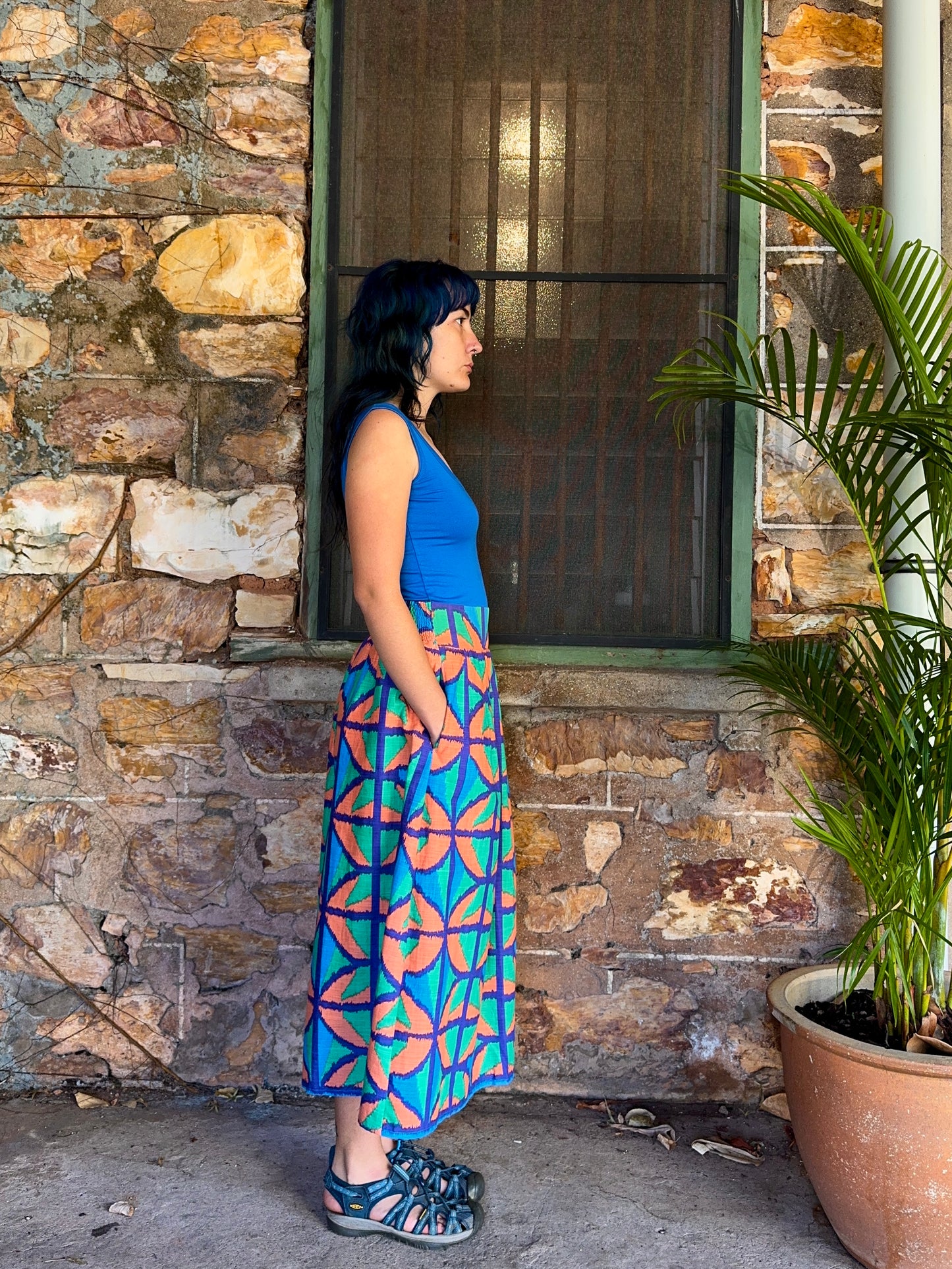 Midi to the MAX Skirt in Jungle Juice