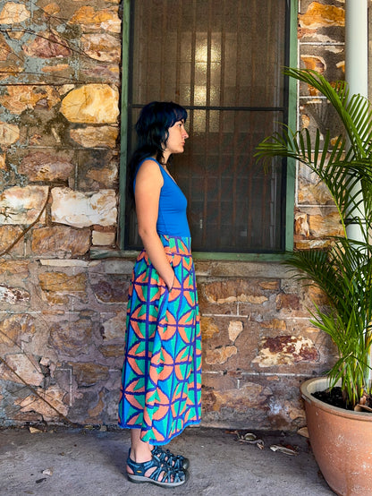 Midi to the MAX Skirt in Jungle Juice