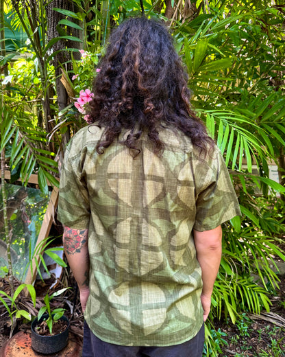 Unisex Button up Shirt Urban Camo