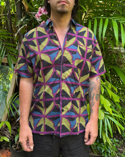 Unisex Button up Shirt Jewel Spider