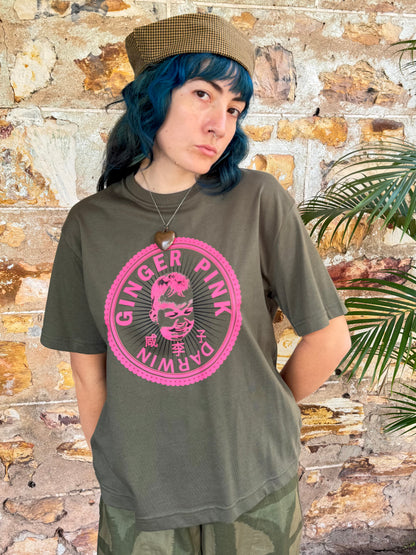 GP (Girl Logo) Unisex Tee in Olive Green