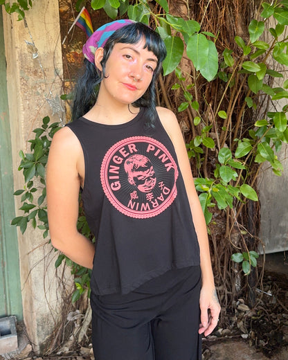 GP (Boy or Girl Logo) ‘Dancer’ Singlet in Black