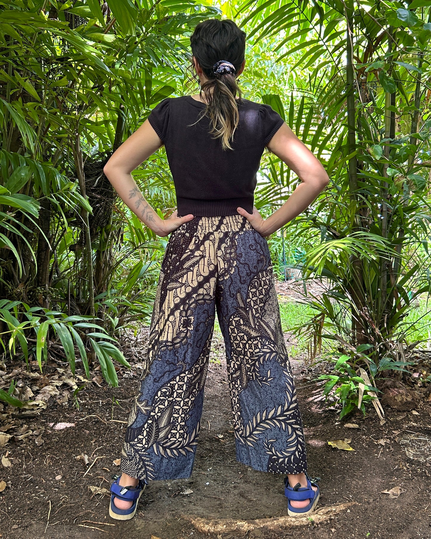 Blue Swirl Batik Passion Pants