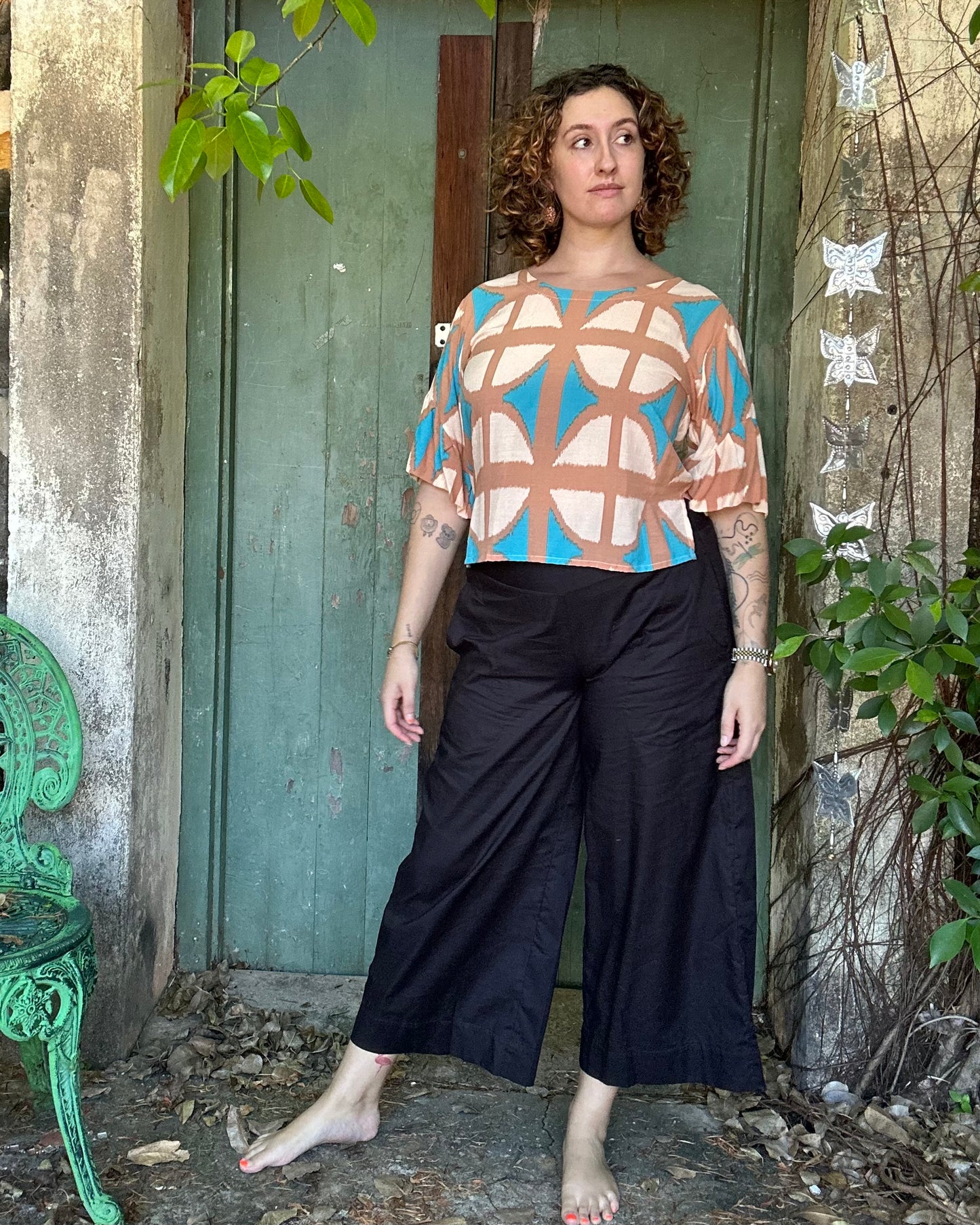 Ruffle top in all Breezeblock Colourways