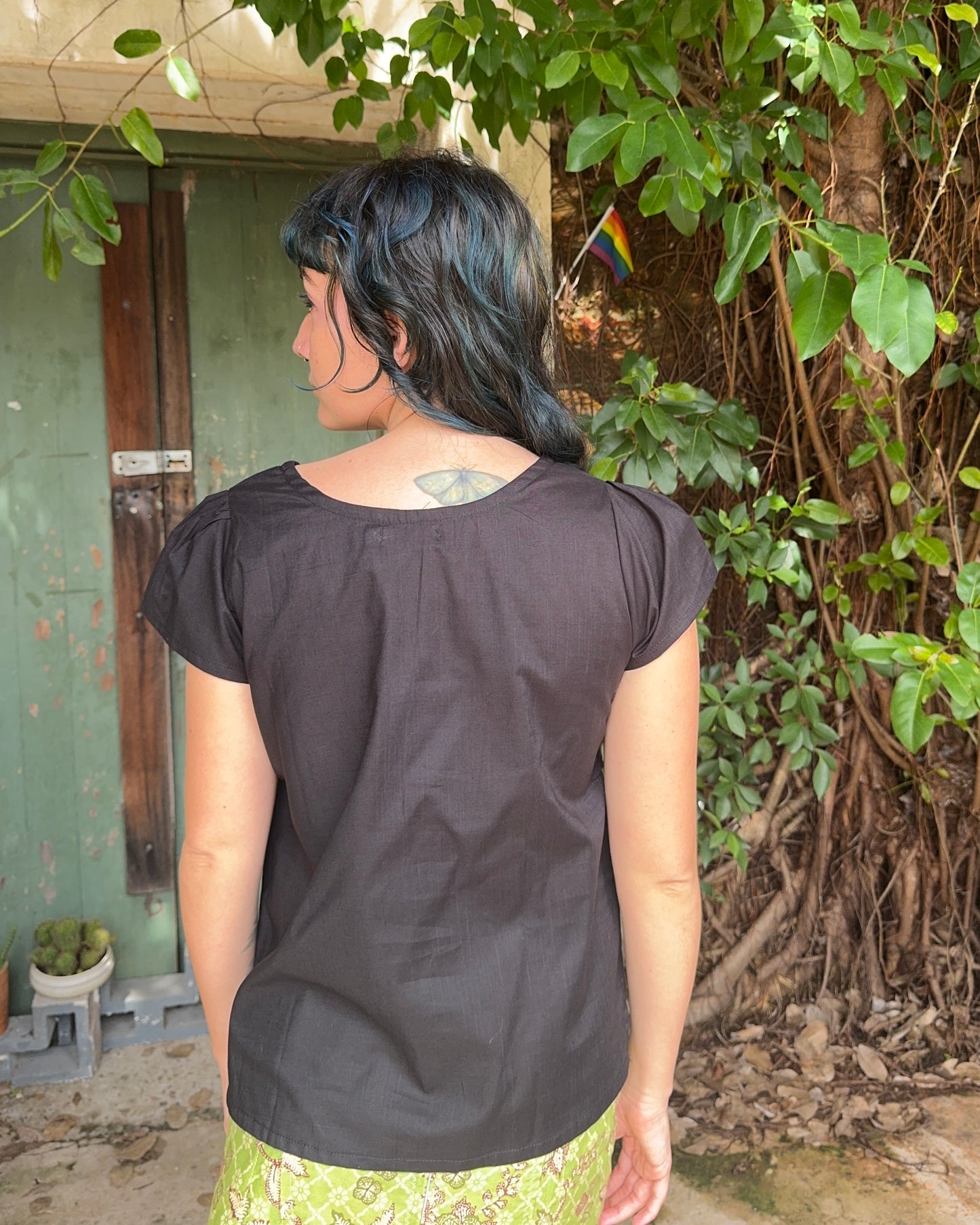 Cotton Courtney Cap Top in Various Colours