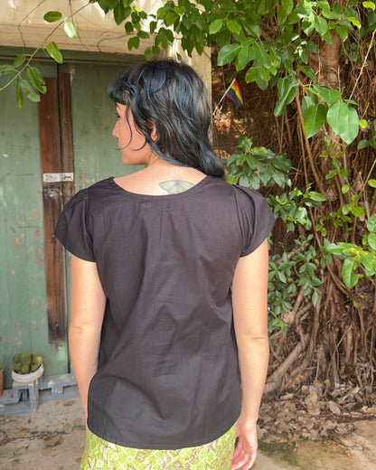 Cotton Courtney Cap Top in Various Colours