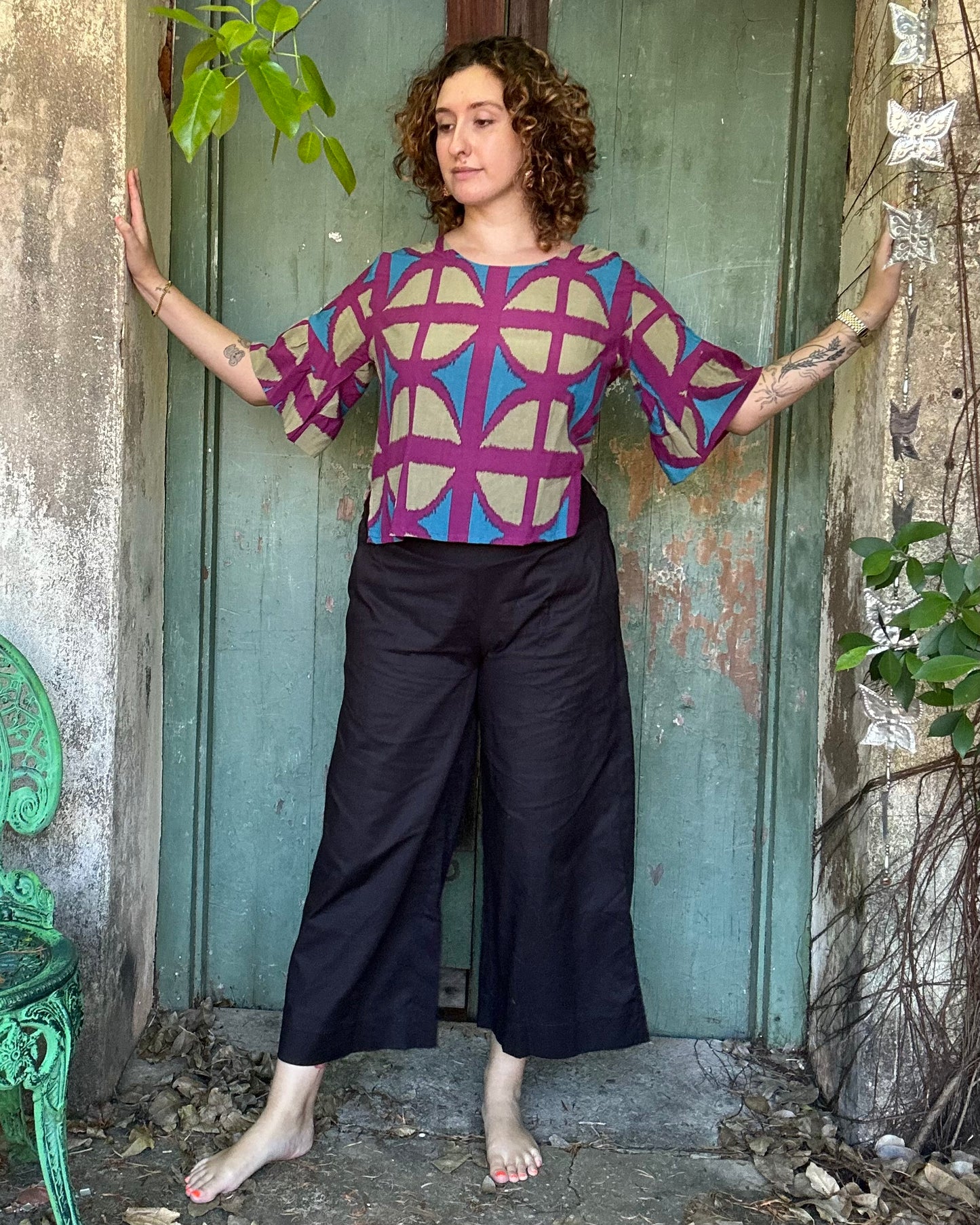 Ruffle top in all Breezeblock Colourways