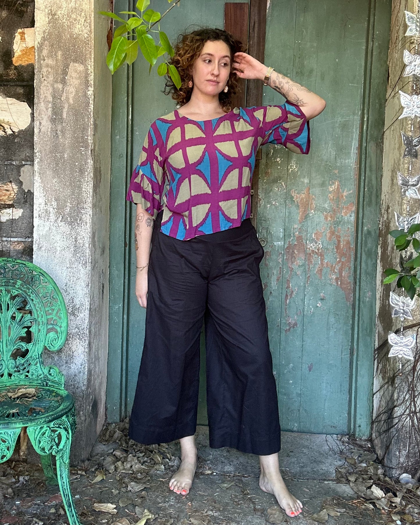Ruffle top in all Breezeblock Colourways